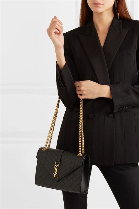 ysl envelope purse|ysl black quilted purse.